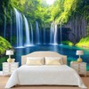 FENDROM Nature Waterfall Tapestry, Majestic Waterfall Landscape Through a Window