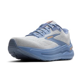 Brooks Men’s Ghost Max 2 Neutral Running & Walking Shoe - Oyster Mushroom/Blue/Orange - 11.5 Medium
