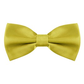 Allegra K Men's Bowtie, Bowtie, Ribbon, Formal, Wedding, School Entrance Ceremony, Adult, Adjustable, Solid Color,, beige, (champagne)