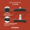CONTEC Brake Pad Set of 4 V-Stop V-Brake Screw-In Type