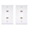 VCE - Paquete de 2 placas de pared Ethernet de