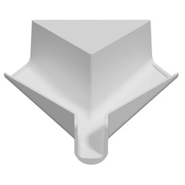 Generic RV Short Corner Rain Gutter Spout, Polar White, 701-024-00024