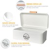 SOTECH Large White Bread Box with Lid,Farmhouse Bread Box in