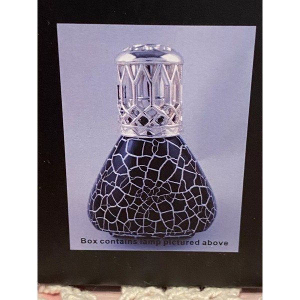 La-Tee-Da! LA TEE DA OIL LAMP Onyx Crackle, New In