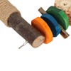 Bird Swing Toy Colorful Beak Grinding Parrot Chewing Perch Toy