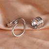 Chunky Gold Finger Rings for Women Adjustable Silver Statement Joint