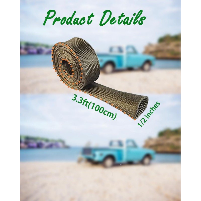Fuel Line Heat Shield Roll - 1/2" ID X 3.3FT