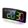 HERMIC Alarm Clock, Digital Alarm Clock Bedside for Kids Mains