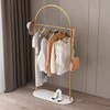 ZEYEXE small clothing rack,heavy duty clothes rack with Marble base,metal
