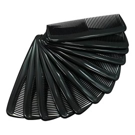 Pack 50 Peines Bolsillo Negro Cosmetic Box Plástico Peinado Práctico