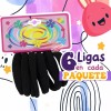 J.H. Company 144 Pcs Liga Para Cabello Donita Accesorio Elastica