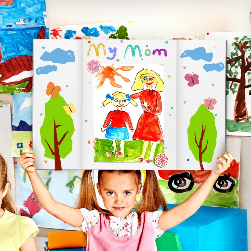 chell Chell Mini Size Trifold Poster Board, 16" x 24",