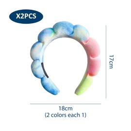 2 Stück Haarstirnbänder, Süße Stirnbänder, Elastische Und Bequeme Stirnbänder, Geeignet Zum Gesichtswaschen, Make-Up, Hautpflege, Baden Usw.