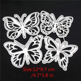 Butterfly Die Cuts Stencil, Metal Template Moulds Cutting Dies Cut Stencils for DIY Scrapbooking Photo Album Decorative Embossing Paper Dies for Card Making Templated (ZC274)