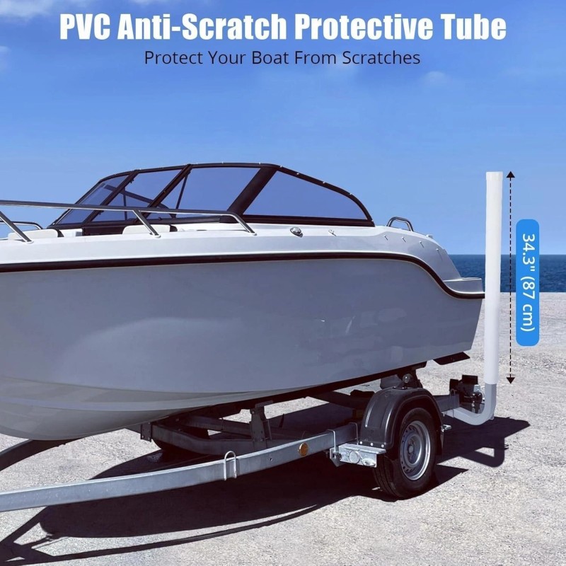 Unbranded Adjustable 40" Boat Trailer Guide Pole Rustproof Galvanized Steel