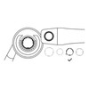 Bosch 1 x Pro Suction Hood (Diameter 115, 125 mm,