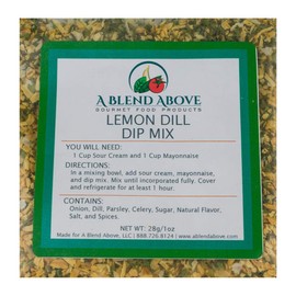 A Blend Above Lemon Dill Dip Mix Gourmet Food Product, 1 oz Packet (3 Pack)