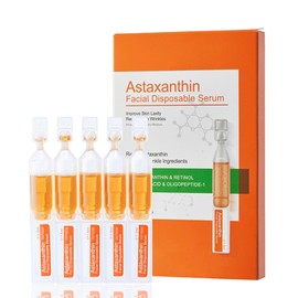 Astaxanthin Serum for Face, Face Serum for Women, Retinol SErum for face, Anti Aging serum for Firmness, Moisturizing, Smooth Fine Lines, Dry Skin, Glow, Shrink Pores(10PCS)