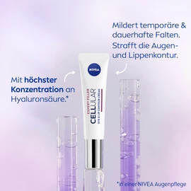 Nivea Hyaluron Cellular Filler Anti-Age Eye Care (15 ml), Firming Eye Cream with Magnolia Extract, Moisturiser, Reduces Wrinkles and Restores Firmness