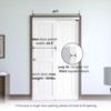 SMARTSTANDARD 48"/4FT Bypass Sliding Door Hardware Kit for Cabinet Closet,