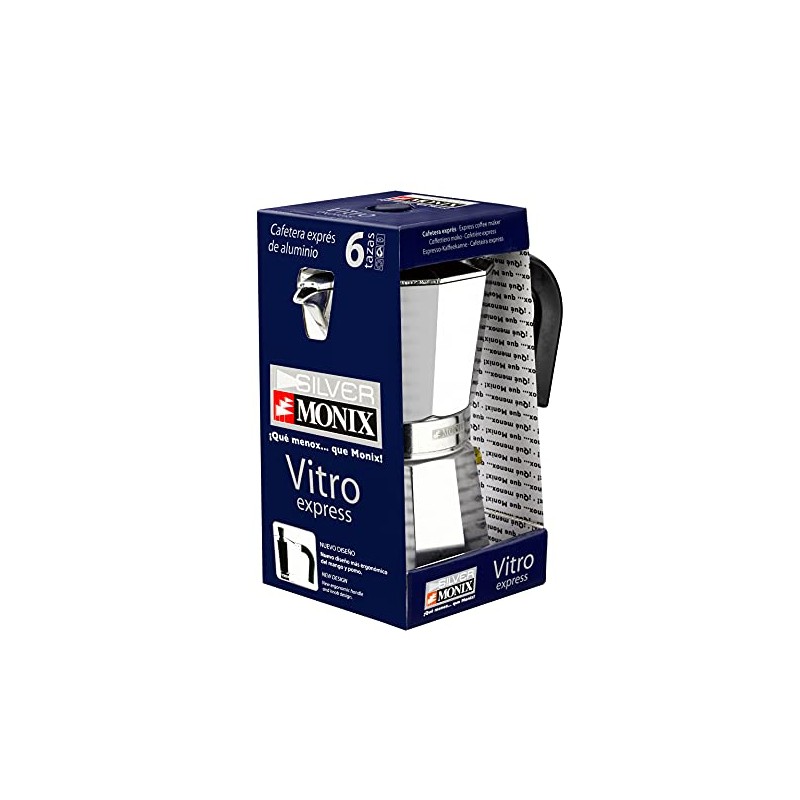 Monix 3935007 Italian Coffee Mugs 6 Aluminium Stainless steel