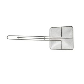 Great Credentials Square Fine Mesh Skimmer Nickel-Plated 7 Inch Bowl, 12.75 Inch long Handle