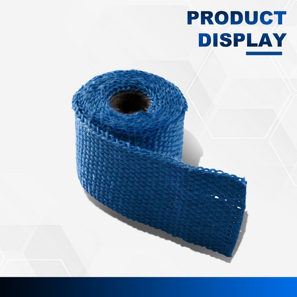 speedracingturbo 2"BLUE HEAT SHIELD WRAP TAPE ROLL FOR EXHAUST HEADER