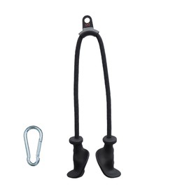 Infinite Fitness Ergonomic Tricep Bicep Rope Cable Attachment, Ticep Pull Down Rope with Non-Slip Rubber Grip Gym Handles, Exercise LAT Pulldown Pulley System – Home Gym Accessories for Cable Machine