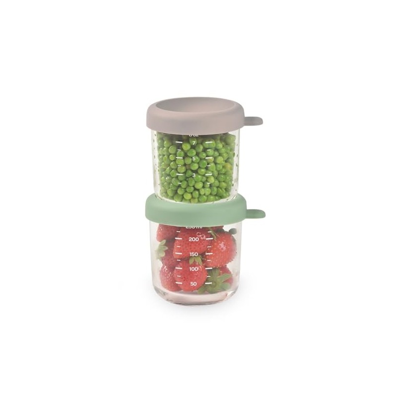 BÉABA, Set of 2 Portions Baby Food Jar, Extra Durable,