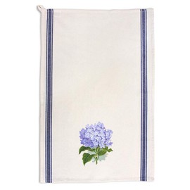 Custom Decor Kitchen Towels Hydrangea Vintage Look Botanical & Flowers Botanical & Flowers Flowers Cleaning Supplies Dish Towels Blue Stripe Design Only
