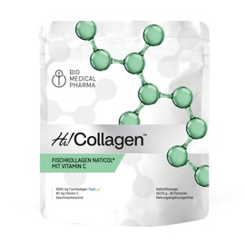 Marine Collagen Powder with Vitamin C - 152.9 g - Naticol Type 1 Fish Collagen Hydrolysate - Pure Collagen Peptides - Tasteless, Easily Soluble