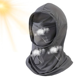 Sunscreen Masque - Sun Hat UPF 50+ Outdoor | Ice Silk Sunscreen Breathable Face Cover for Sports Climbing Hiking Cycling Traveling Unisex Outdoor Activities Dark Gray