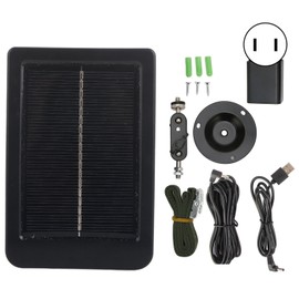 Hunting Camera Solar Panel IP66 Waterproof Portable Small Solar Battery Panel for Outdoor Wildlife Shooting 100‑240V US Plug