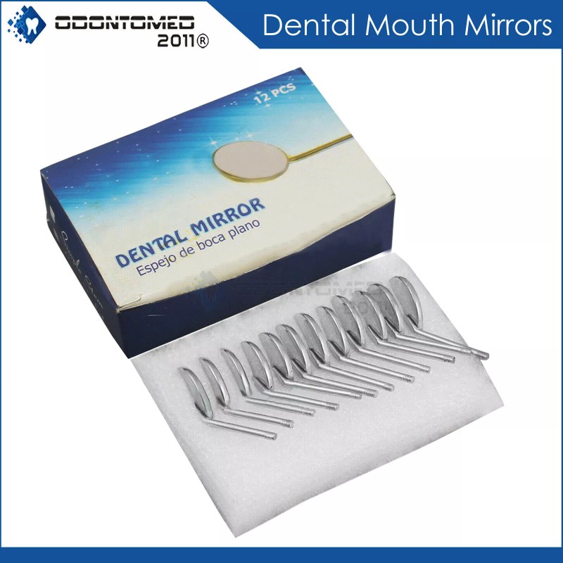 ODM Pack of 12 Pieces Dental Mouth Mirrors Plain #