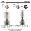 camping moon Fuel Canister Refill Adapter, Isobutane Refill Adapter, Butane