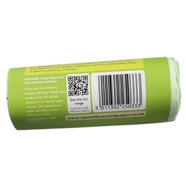 Waste Not BPFL8 Waste Not Compostable Caddy Liner 10l Roll 20 80cm Approx. 45cm Approx. Fast Post