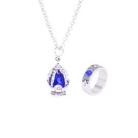 Sizuuenn Magical Girl Madoka☆Magica Soul Stone Soul Gem Ring Necklace Keychain Cosplay Accessory Goods for Photography Souvenir Gift