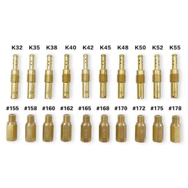 Motorcycle Carburettor Nozzles, Carburettor Main Nozzles and Slow Pilot Nozzles Accessory Kit Secondary Nozzle Set, for FCR OKO PWK PE Carburettor Systems 5 x 0.8 mm