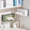 tenpiont Tissue Box Holder Wall Mounted, Clear Tissue Box Holder