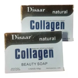 Disaar Jabón Collagen Antiedad Aclarante 100% Puro 2 Pzs