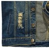 NASKY Men's Fit Retro Ripped Denim Vest Sleeveless Lapel Jean
