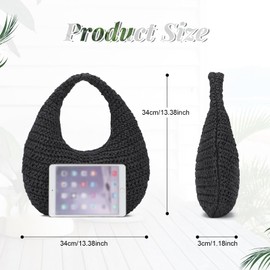Freie Liebe Summer Straw Hobo Handbag for Women 2025 Raffia Beach Vacation Tote Bag