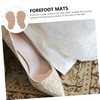 Baluue 2pairs Beige Anti- Forefoot Mats Absorb Sweat High Heel