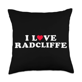 I Love Radcliffe Matching Girlfriend & Boyfriend Radcliffe Throw Pillow