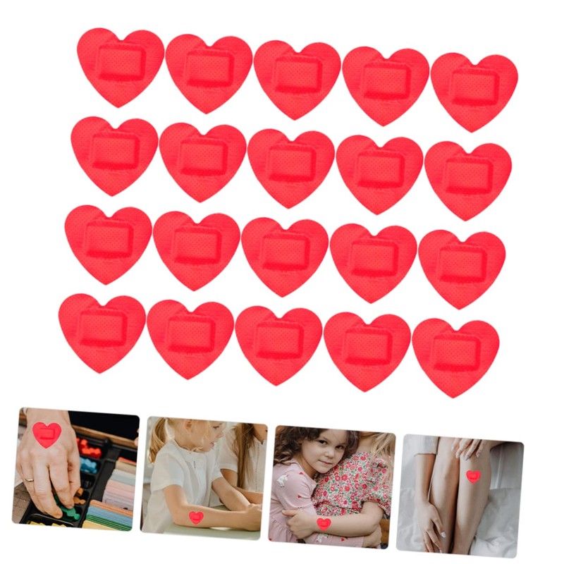 CORHAD Small Patch 30 Sheets Heart Stickers Bandages Dressing Pads