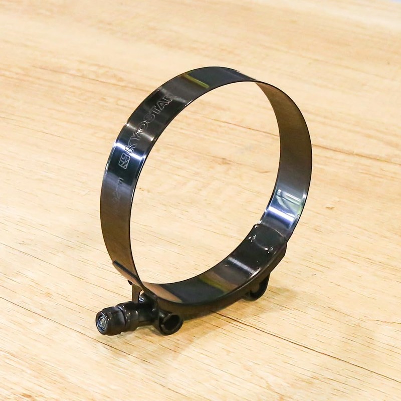 Kyostar 3.75" T-Bolt Hose Clamp Adjustable Stainless Steel Clamp Black