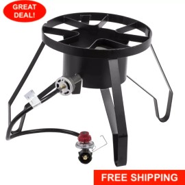 Backyard Pro Single Burner Liquid Propane Outdoor Patio Stove / Range Resto Home 110,000 BTU