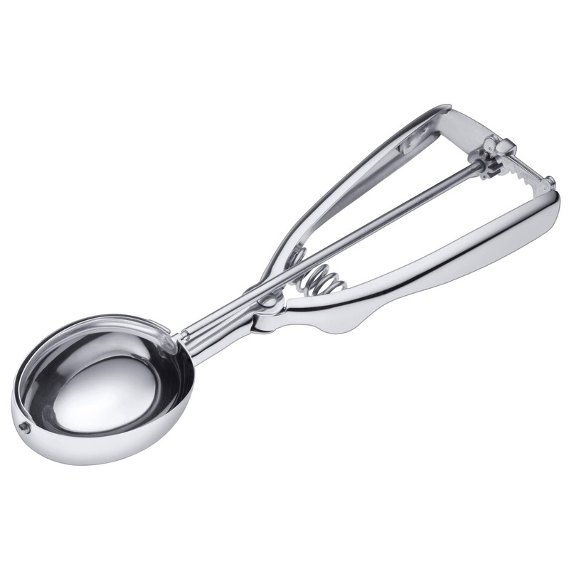Silit Eisportionierer Edelstahl 22,5 cm, Eislöffel mit Auswerfer, Portionierer für