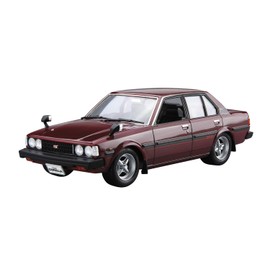 Aoshima Bunka Kyozai 1/24 The Model Car Series No. 71 Toyota E71/70 Corolla Sedan GT/DX 1979 Plastic Model