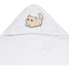 Azeeda 'Cute Sad Kitten' Baby Hooded Towel (HT00035136)